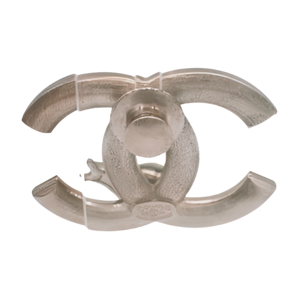 6507 - Chanel Coco Snail Shell Brooch - Silver - Picture 2 of 5